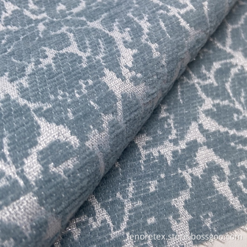 Acrylic Polyester Knit Jacquard Fabric with Metallic Lurex